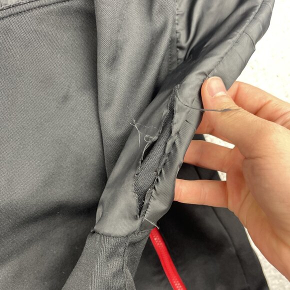 Adidas Ac Milan Full Zip Hoodie Sweatershirt Jersey Soccer Mens XL *Defect, Read - Picture 7 of 16